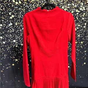 Commense Elegant Red Long-Sleeve Dress M NWT